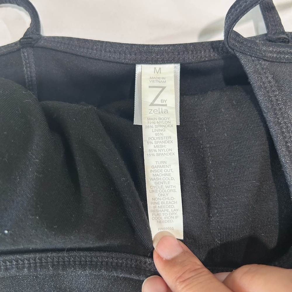 Zella Sleek Black Sports Bra - Picture 8 of 10